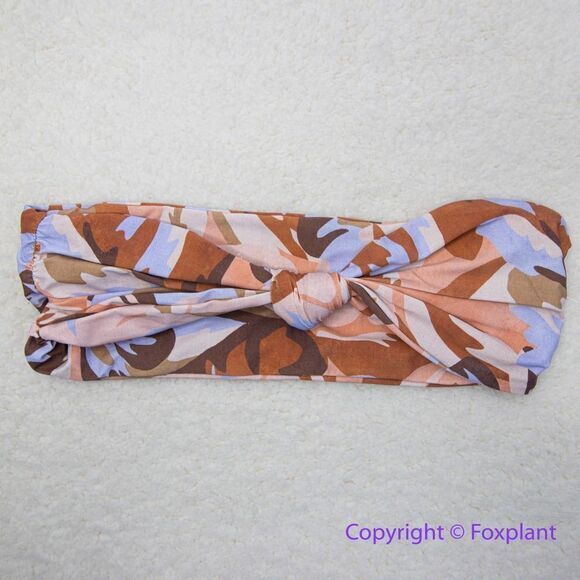 NEW Free People x Stone Fox Swim Lele knotted bikini top tropics,‎ size S - Picture 2 of 12